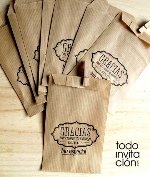 bosas kraft grandes para regalos y detalles