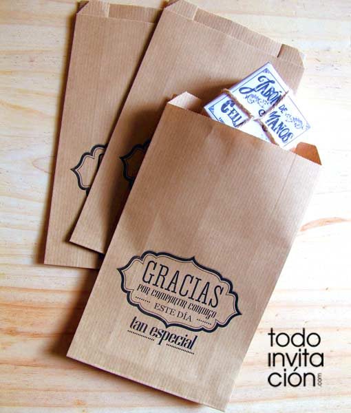 bosas kraft grandes para regalos y detalles