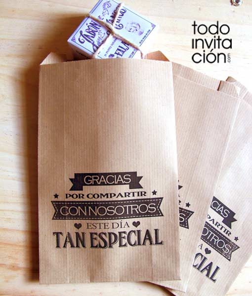 bosas kraft grandes para regalos y detalles