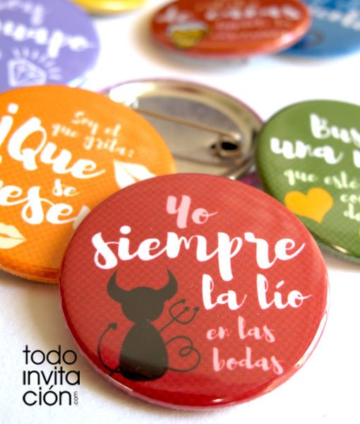 chapas originales frases de boda