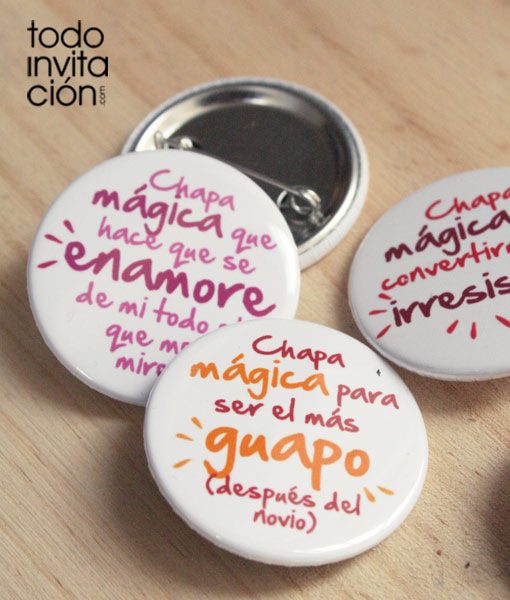 chapas magicas para bodas