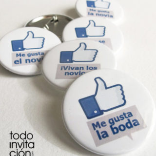 chapas me gusta para bodas