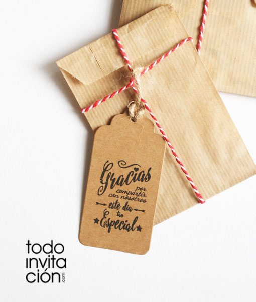 etiquetas kraft para detalles bodas comuniones y bautizos