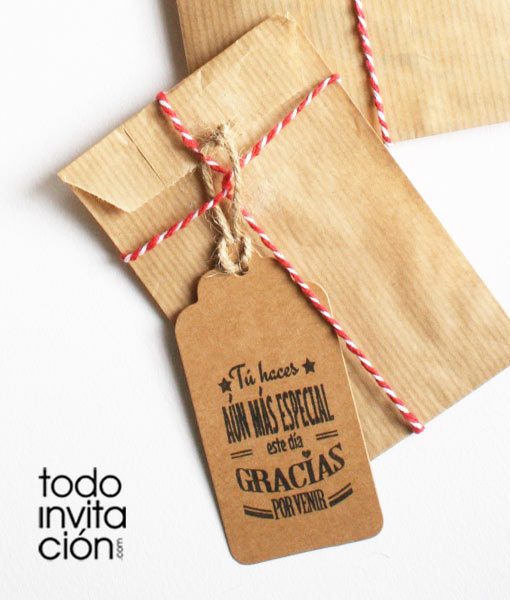 etiquetas kraft para detalles bodas comuniones y bautizos