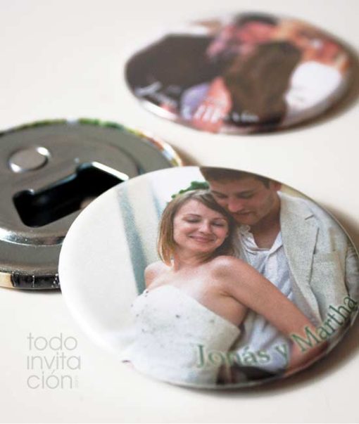 abridor personalizado foto boda