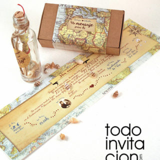 cion de boda original mensaje en botella MAPA