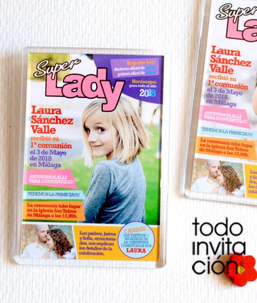 iman comunion recordatorio revista lady