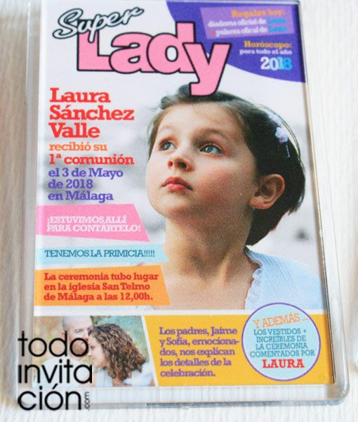 iman comunion recordatorio revista lady