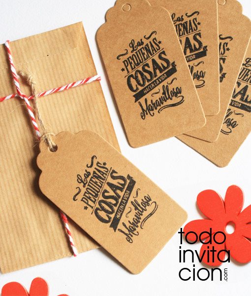 etiquetas karft para eventos detalles y regalos