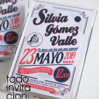 iman recordatorio comunion personalizado
