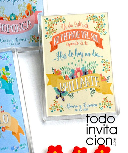 imanes frases para invitados boda comunion bautizo