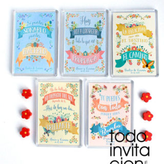 imanes frases para invitados boda comunion bautizo