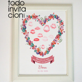 cuadro besos despedida soltera