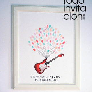 cuadro huellas boda