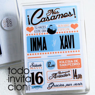imán para bodas personalizado vintage