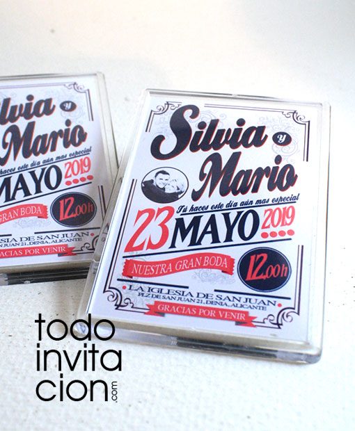 imán para bodas personalizado vintage