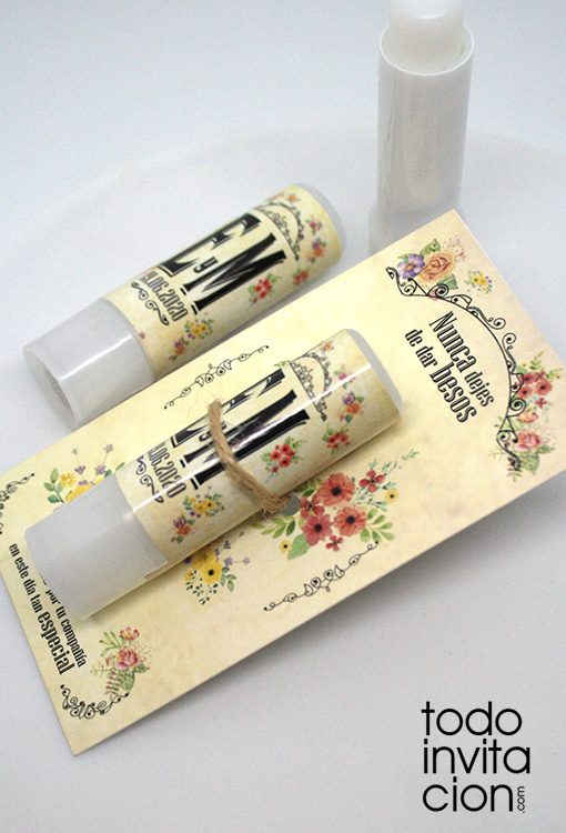 balsamo labial para bodas vintage