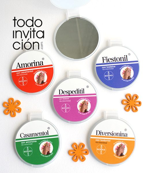 espejos con tapa originales para despedidas medicamentos