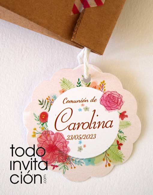 etiquetas personalizadas regalos y detalles boda comunion bautizo