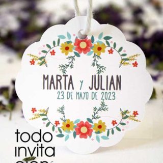 etiqueta personalizada reagalos de boda