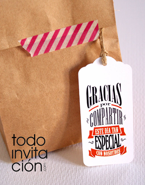 BOLSAS KRAFT GRANDES “GRACIAS 2” .Bautizo y comunión – PACK 20 und. -  Todoinvitacion- invitaciones y detalles diferentes