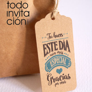 etiquetas kraft para regalos de boda