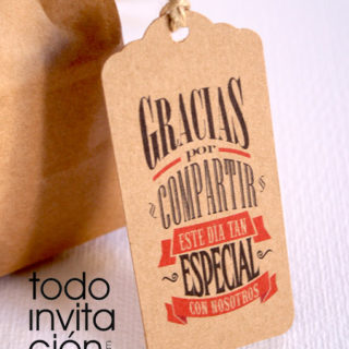 etiquetas kraft para bodas gracias por compartir
