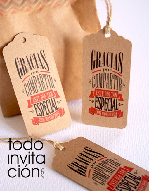 etiquetas kraft para bodas detalles invitados gracias por venir