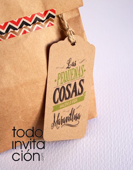 etiquetas para regalos de invitados todoinvitacion kraft