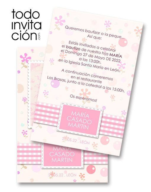 invitacion bautizo original todoinvitacion