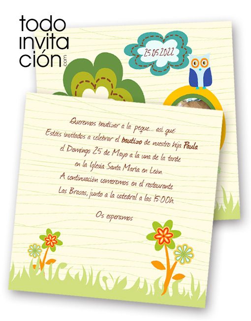 invitacion bautizo original todoinvitacion