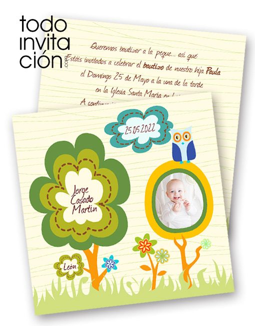 invitacion bautizo original todoinvitacion