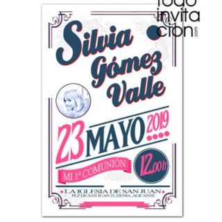 invitacion comunion love letters