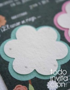 invitacion plantable de semillas