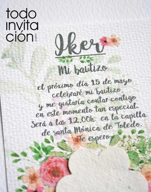 invitacion plantable de semillas