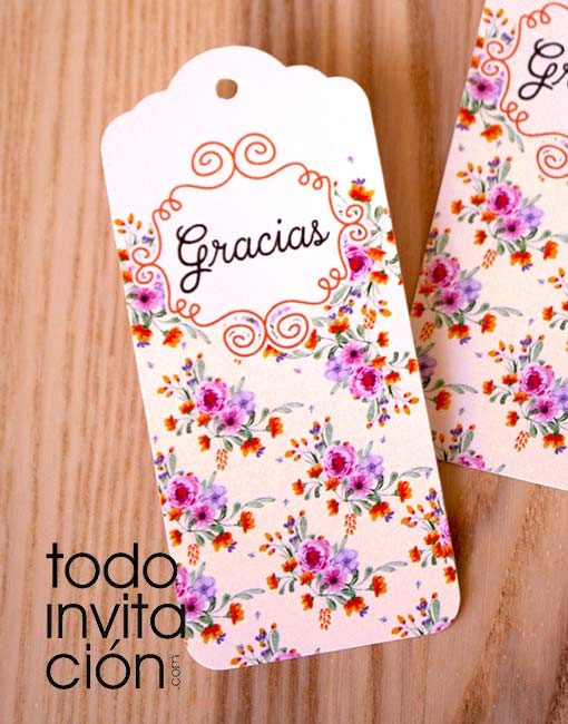 ETIQUETAS "GRACIAS 8"  - Pack 20 und. - Imagen 2