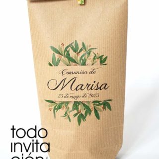 Bolsas kraft personalizadas boda, comunion bautizo