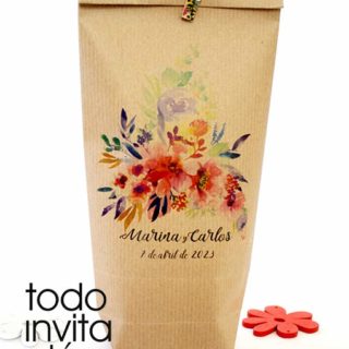 Bolsas kraft personalizadas boda, comunion bautizo