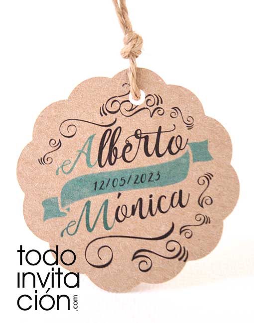 KRAFT PERSONALIZADA - Pack und. - Todoinvitacion- invitaciones y detalles diferentes