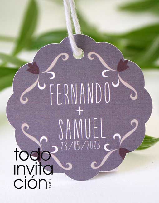 etiqueta personalizada boda comunion bautizo regalos detalles