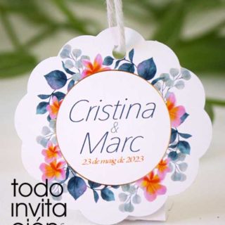 etiqueta personalizada boda