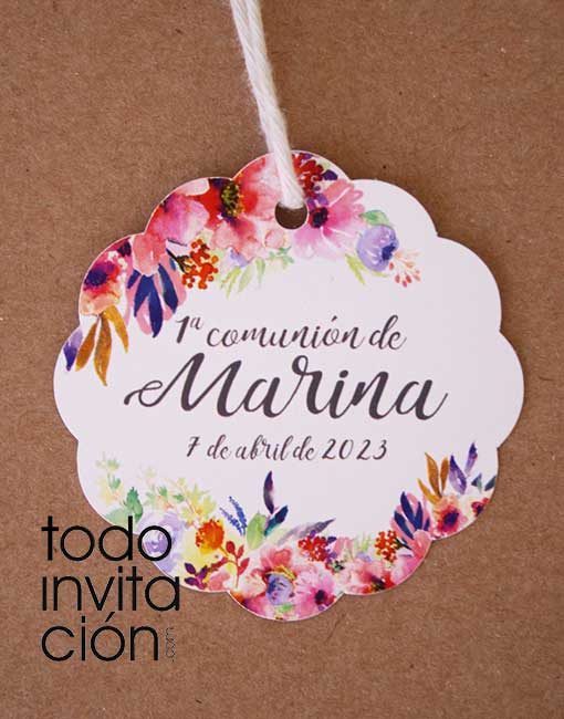 etiqueta personalizada boda comunion bautizo regalos detalles