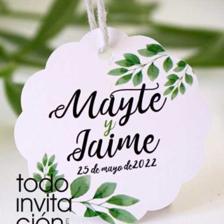 etiqueta personalizada detalles de boda