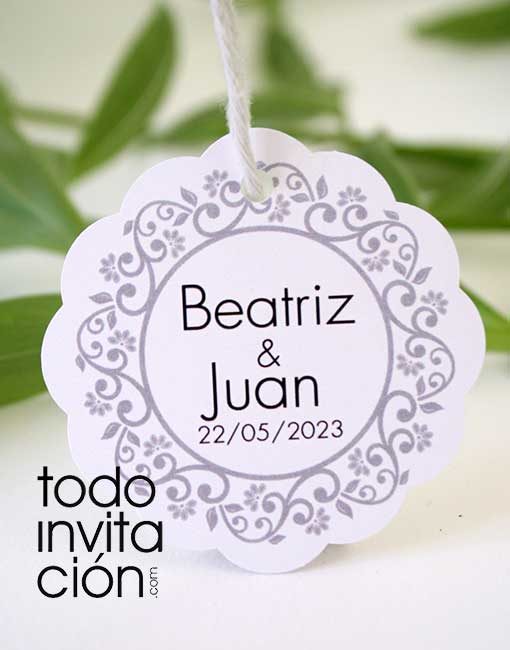 etiqueta personalizada boda comunion bautizo regalos detalles