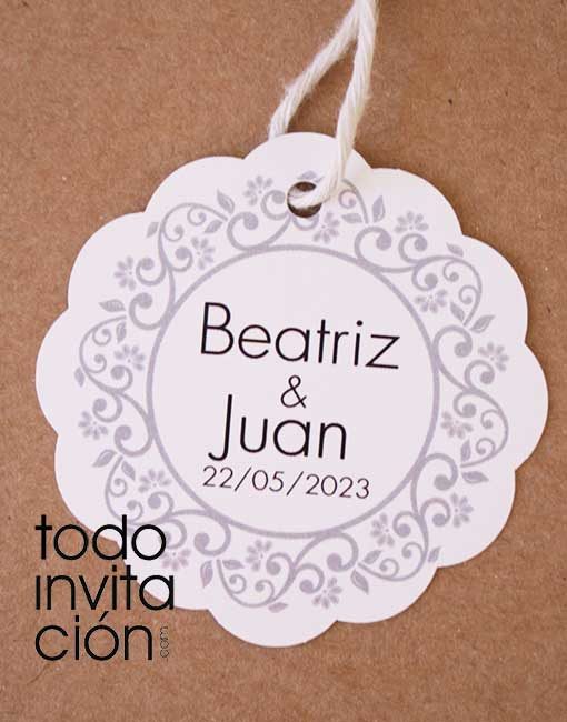 etiqueta personalizada boda comunion bautizo regalos detalles