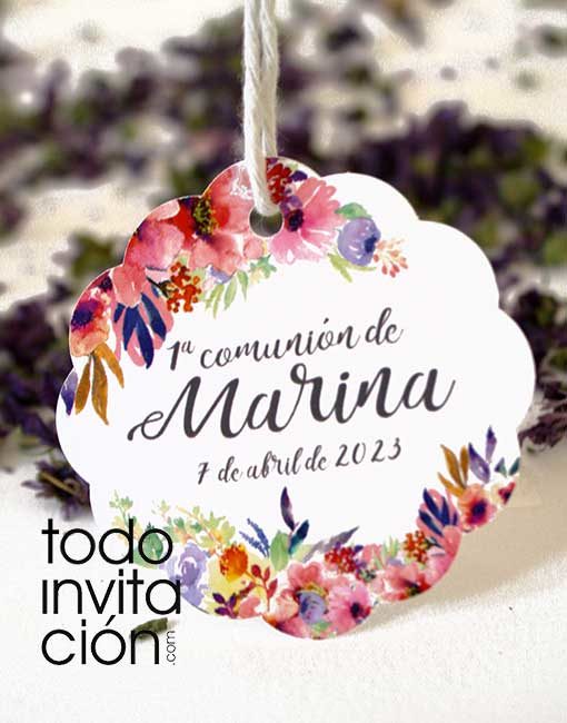 etiqueta personalizada boda comunion bautizo regalos detalles