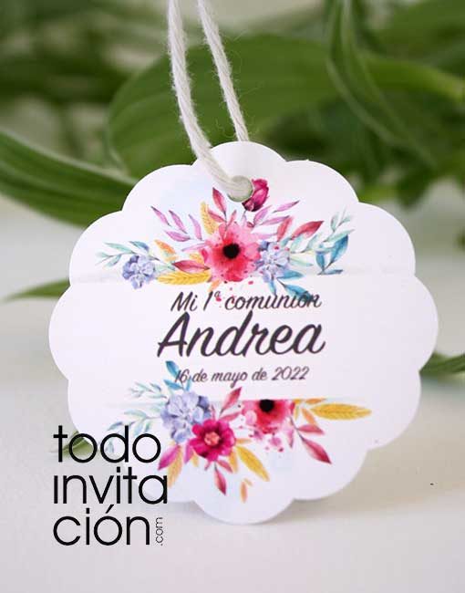 etiqueta kraft personalizada boda comunion bautizo