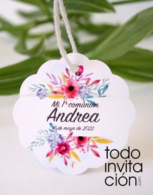 etiqueta kraft personalizada boda comunion bautizo