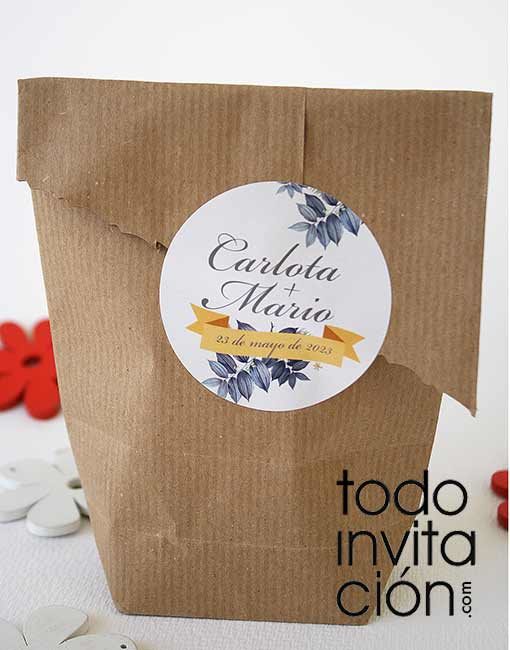 PEGATINA PERSONALIZADA 30 – Pack 24 und. - Todoinvitacion- invitaciones y detalles  diferentes