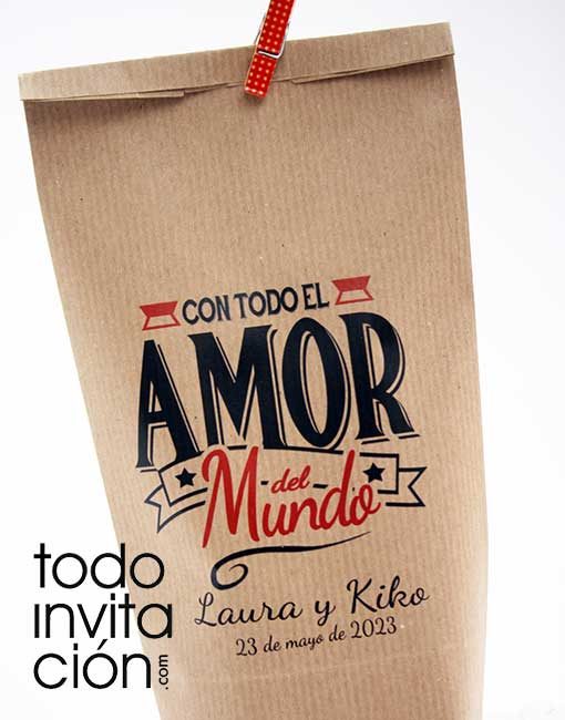 Bolsa kraft personalizada